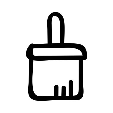 Fırça simgesi vektör illüstrasyonunu boya 