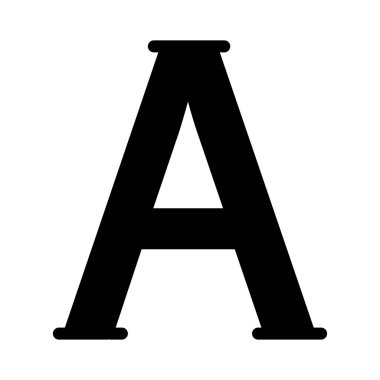 Bir mektup simge vektör çizim 