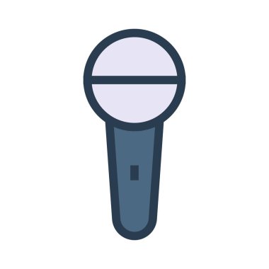 mikrofon simgesi vektör illüstrasyonu 