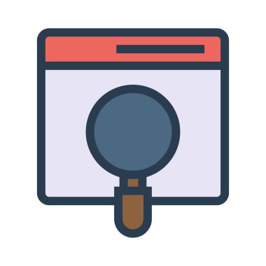 Büyütme cam vektör illüstrasyonu 