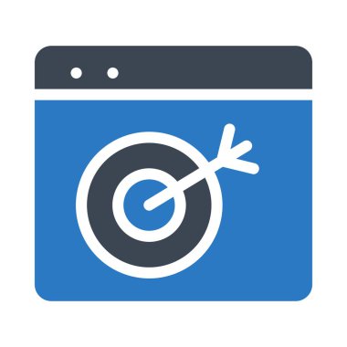 Beyaz arkaplanda web simgesi izole edildi 