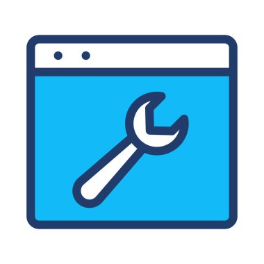 Beyaz arkaplanda web simgesi izole edildi 