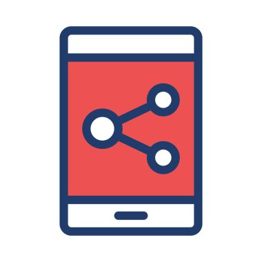 Moleküler simge vektör çizim 