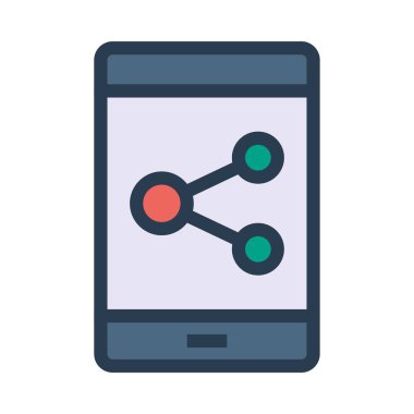 Moleküler simge vektör çizim 