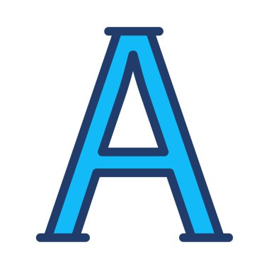 Bir mektup simge vektör çizim 