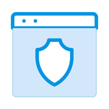 kalkan ikon vektör illüstrasyonu 