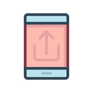 Renkli düz beyaz arka plan üzerinde izole web simgesi 