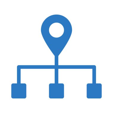 konum simgesi vektör illüstrasyonu 