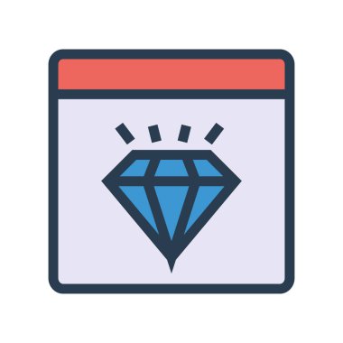 Renkli düz beyaz arka plan üzerinde izole web simgesi 