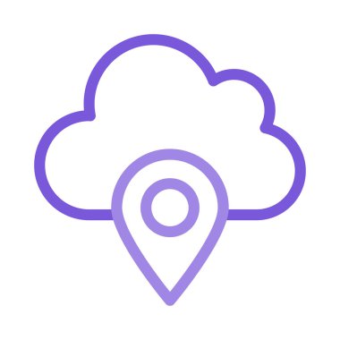 harita pin ikonu vektör illüstrasyonu 