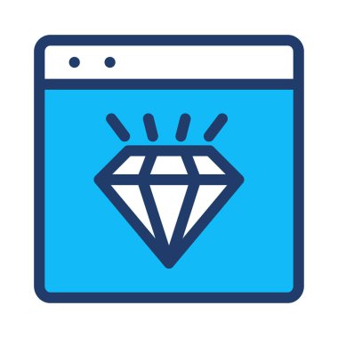 Renkli düz beyaz arka plan üzerinde izole web simgesi 