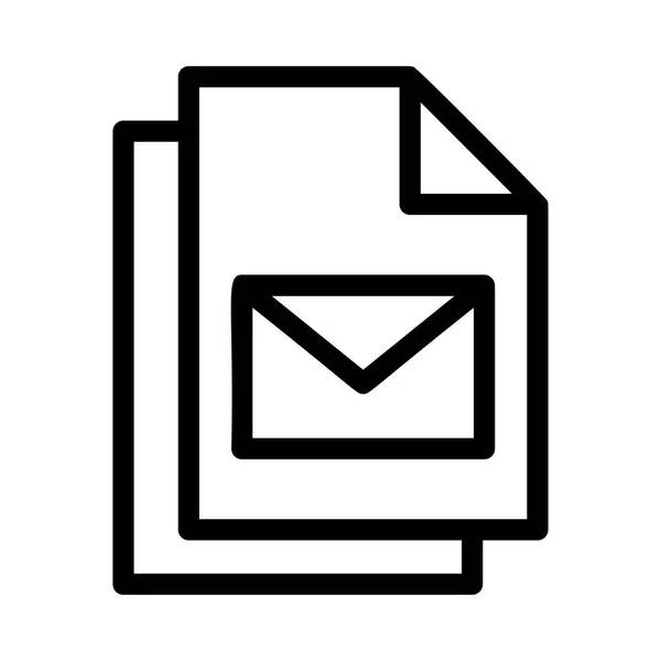 Icono Correo Vector Ilustración — Archivo Imágenes Vectoriales