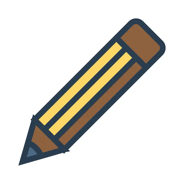 Bleistift Symbol Vektor Illustration — Stockvektor