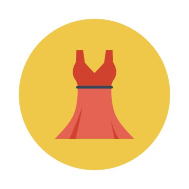 Beyaz arka plan üzerinde izole moda düz simgesi 