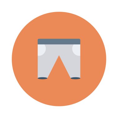 Beyaz arka plan üzerinde izole moda düz simgesi 