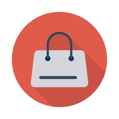 çanta simgesi vektör illüstrasyonu 