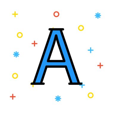 Bir mektup simge vektör çizim 