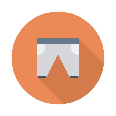 Beyaz arka plan üzerinde izole moda düz simgesi 