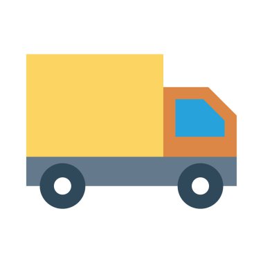 kamyon simge vektör çizim 