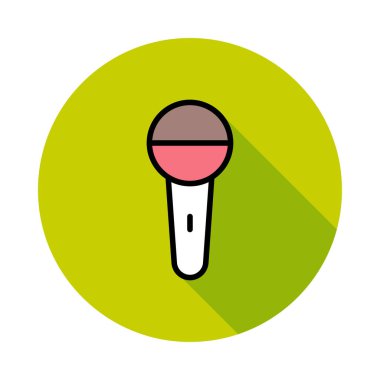 mikrofon simgesi vektör illüstrasyonu 