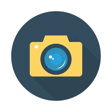 kamera simgesi vektör illüstrasyonu 