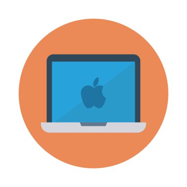 Dizüstü bilgisayar simgesi vektör çizimi 