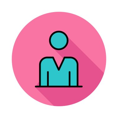 Renkli düz beyaz arka plan üzerinde izole web simgesi 