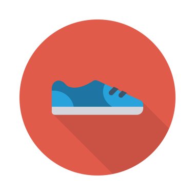 spor ayakkabı simge vektör çizim 