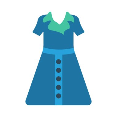 elbise simgesi vektör illüstrasyonu  