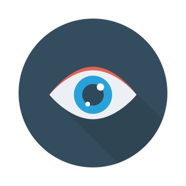 Göz simgesi vektör illüstrasyonu 