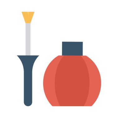 Tırnak cilası vektör illüstrasyonu 