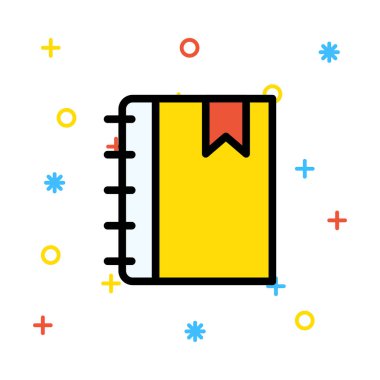 Renkli düz beyaz arka plan üzerinde izole web simgesi 