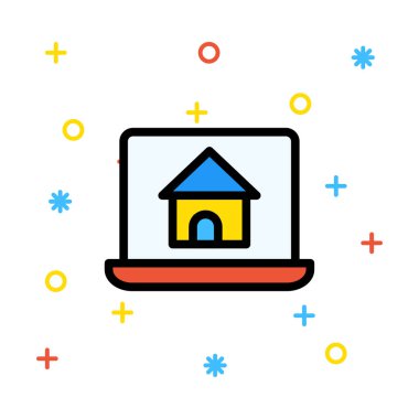 ev simgesi vektör illüstrasyonu 