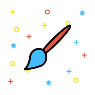 boya fırçası vektör çizim 