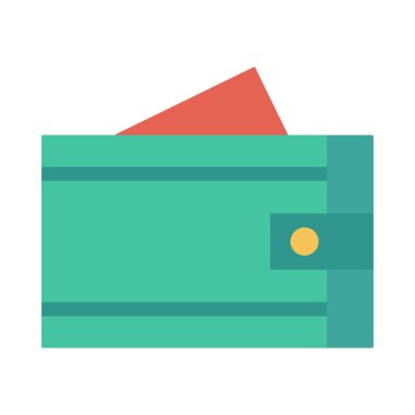 cüzdan ikonu vektör illüstrasyonu 