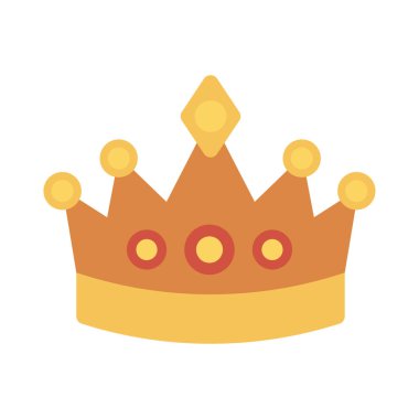 taç simgesi vektör illüstrasyonu 