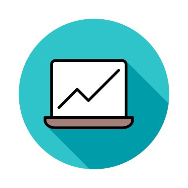 Renkli düz beyaz arka plan üzerinde izole web simgesi 