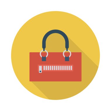 çanta simgesi vektör illüstrasyonu 