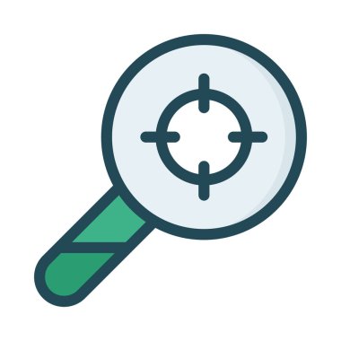 Büyütme cam vektör illüstrasyonu 