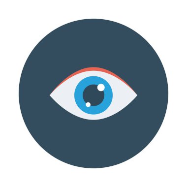 Göz simgesi vektör illüstrasyonu 