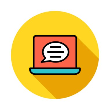 Renkli düz beyaz arka plan üzerinde izole web simgesi 