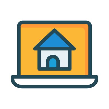 ev simgesi vektör illüstrasyonu 