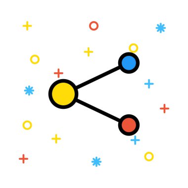 bağlantı simgesi vektör illüstrasyonu 