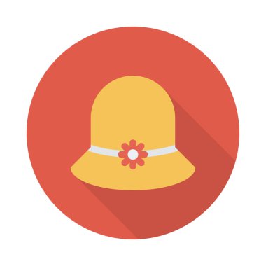 Şapka simgesi vektör illüstrasyonu 