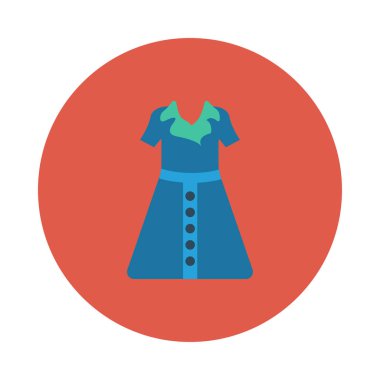 elbise simgesi vektör illüstrasyonu  