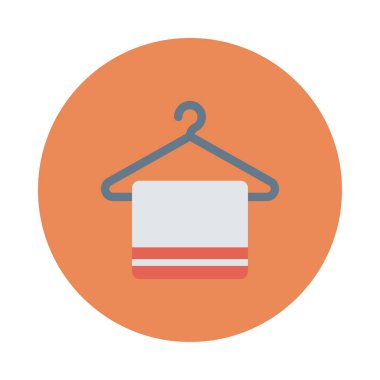 havlu ikonu vektör illüstrasyonu 