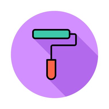 boya rulo vektör çizim 