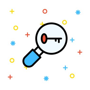 Renkli düz beyaz arka plan üzerinde izole web simgesi 