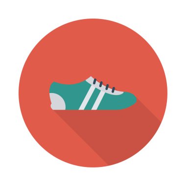 spor ayakkabı simge vektör çizim 