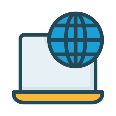 Beyaz arka plan üzerinde izole renkli düz simgesi 